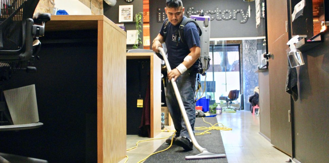Blu Commercial Cleaning - Chicago Office Space - Vacuuming